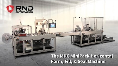 RND Automation's MDC MiniPack XL (Extended Loading) Horizontal Form, Fill, & Seal Machine