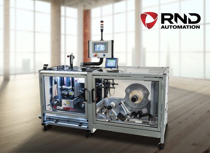 New Kanga Front Wide Side View Kanga Poucher with Print & Apply for Robotic Automation