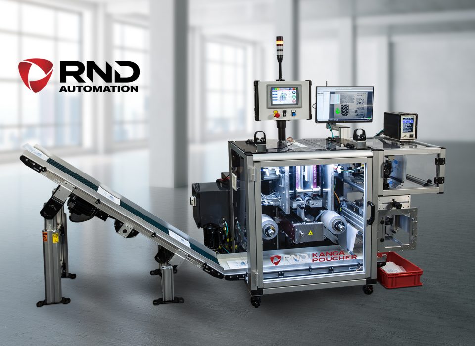 Kanga with Printer & Vision RND Automation Kanga Poucher VFFS