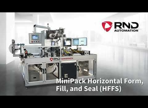 RND Automation's   MiniPack 3.0 Horizontal Form,  Fill, and Seal HFFS